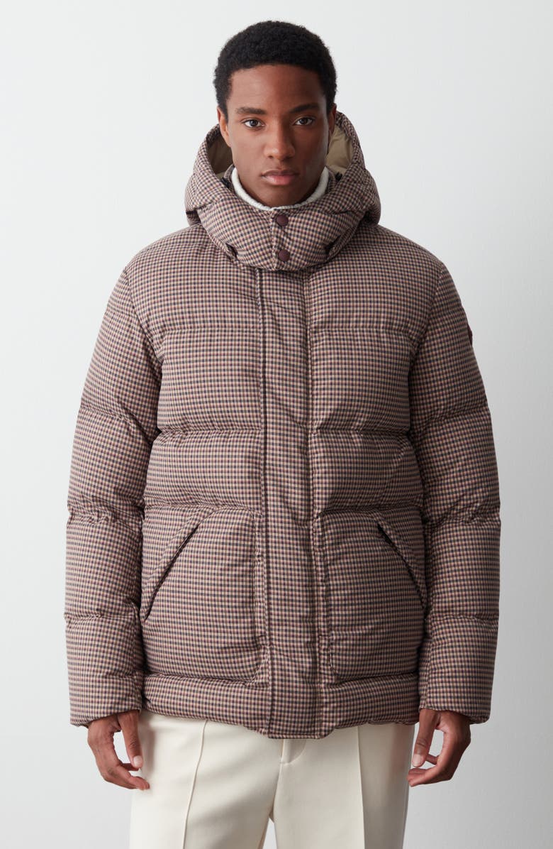 COLMAR Amazing Water Repellent Down Puffer Jacket with Removable Hood, Alternate, color, Arizona Pattern