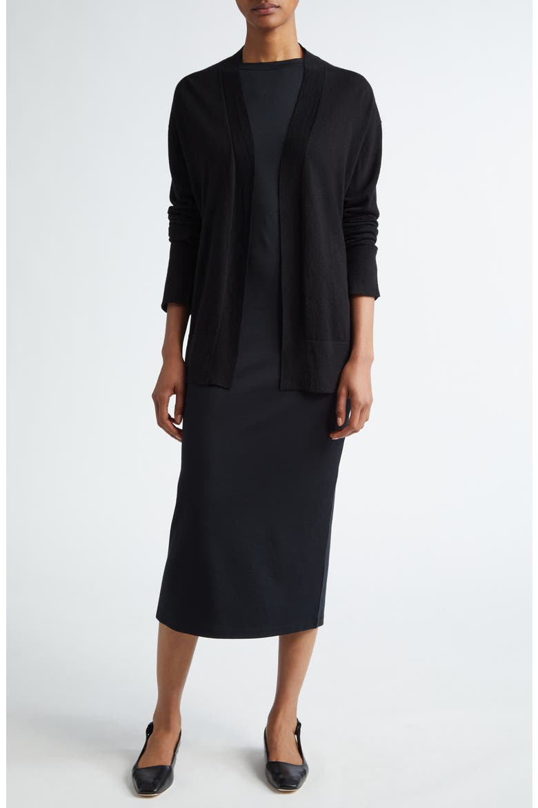 Vince Side Drape Pima Cotton Tank Dress (Women)