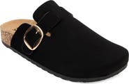 YOKI Gila Faux Suede Buckle Clog