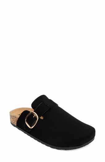 YOKI Gila Faux Suede Buckle Clog