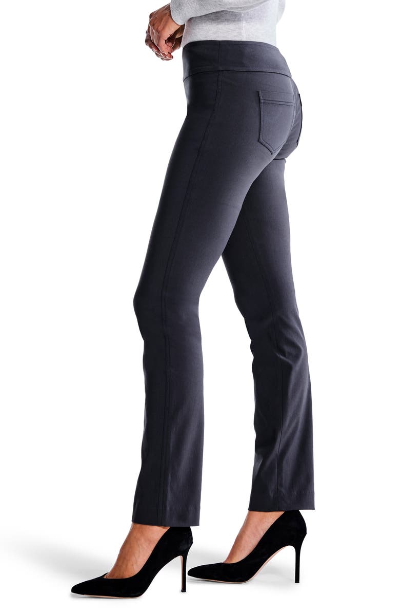 NIC+ZOE Wonderstretch Straight Leg Pants, Alternate, color, Charcoal