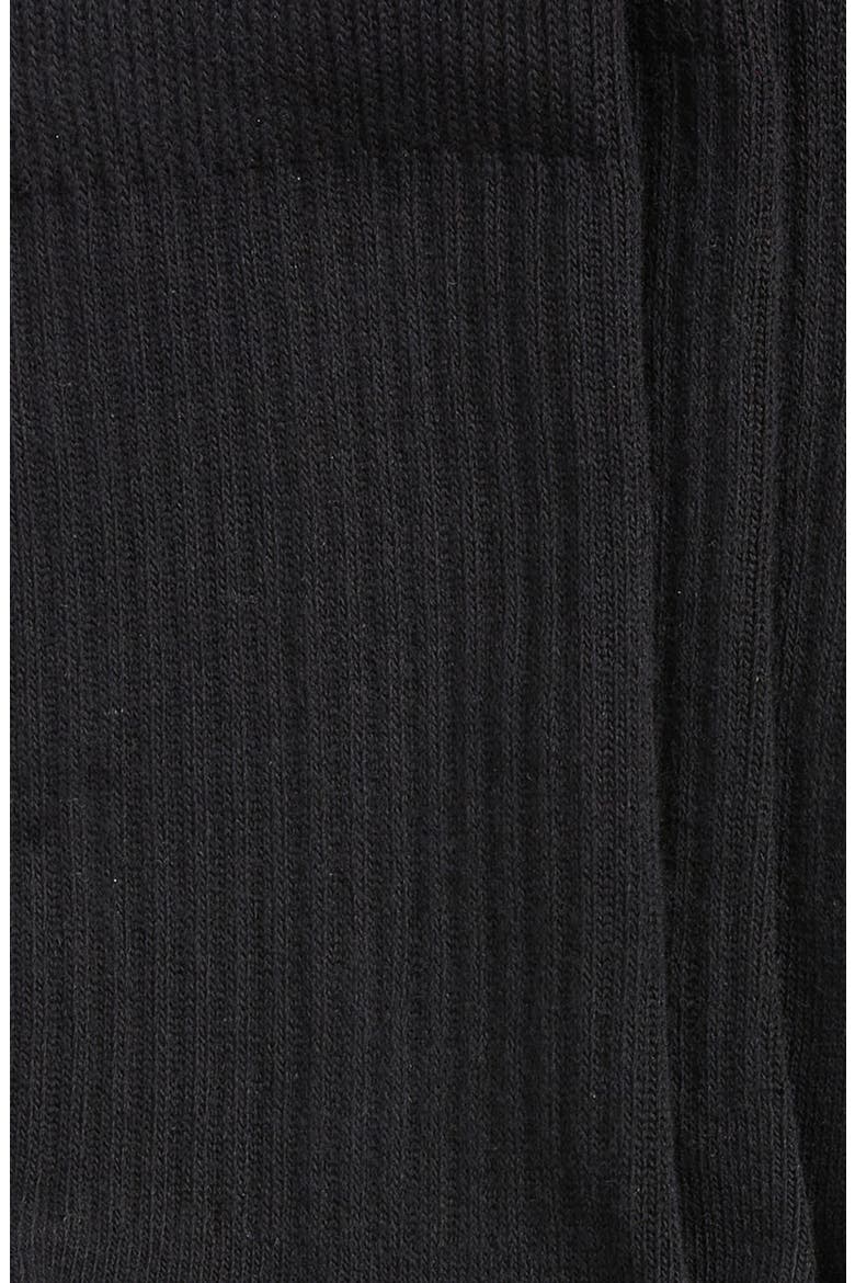 3-Pack Cotton Blend Crew Socks, Alternate, color, BLK