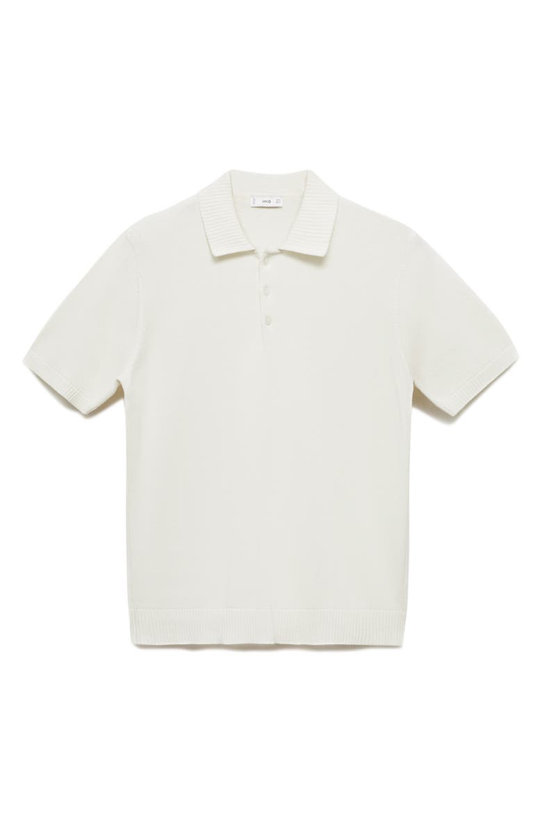 MANGO Fine Cotton Knit Polo, Main, color,