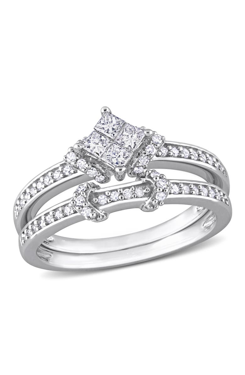 Julianna B. 1/2 CTW Diamond Bridal Ring Set, Main, color, Sterling Silver