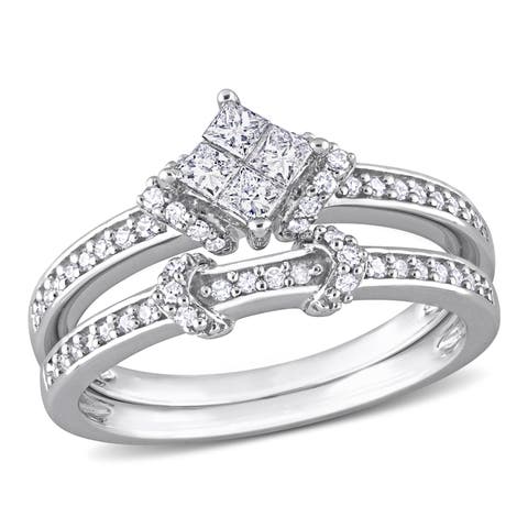 1/2 CTW Diamond Bridal Ring Set