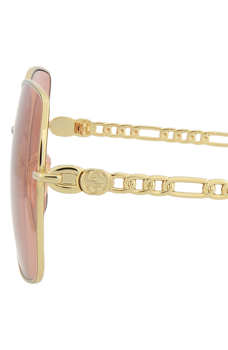Gucci 61mm Square Sunglasses, Alternate, color, 