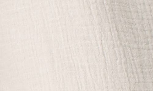 Faherty Dream Organic Cotton Gauze Wide Leg Pants In White