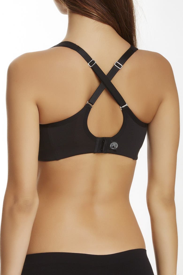 Convertible Underwire Sports Bra, Alternate, color, BLACK