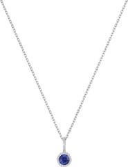 Bony Levy El Mar 18K White Gold Sapphire Pendant Necklace