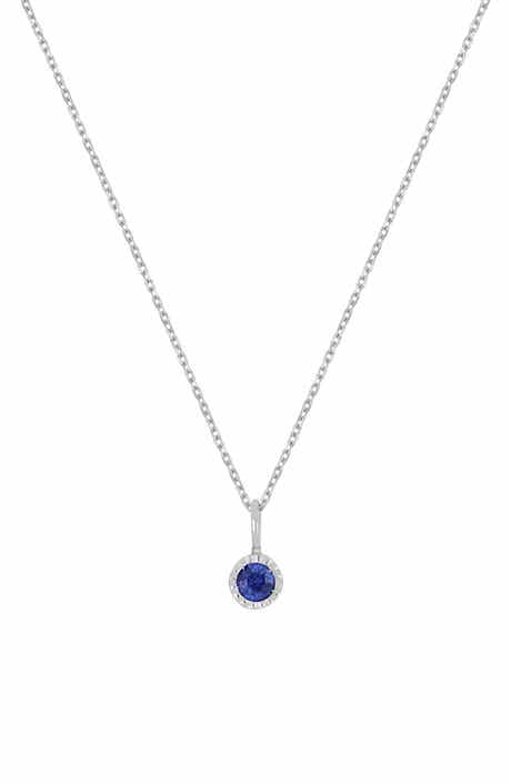 Bony Levy El Mar 18K White Gold Sapphire Pendant Necklace