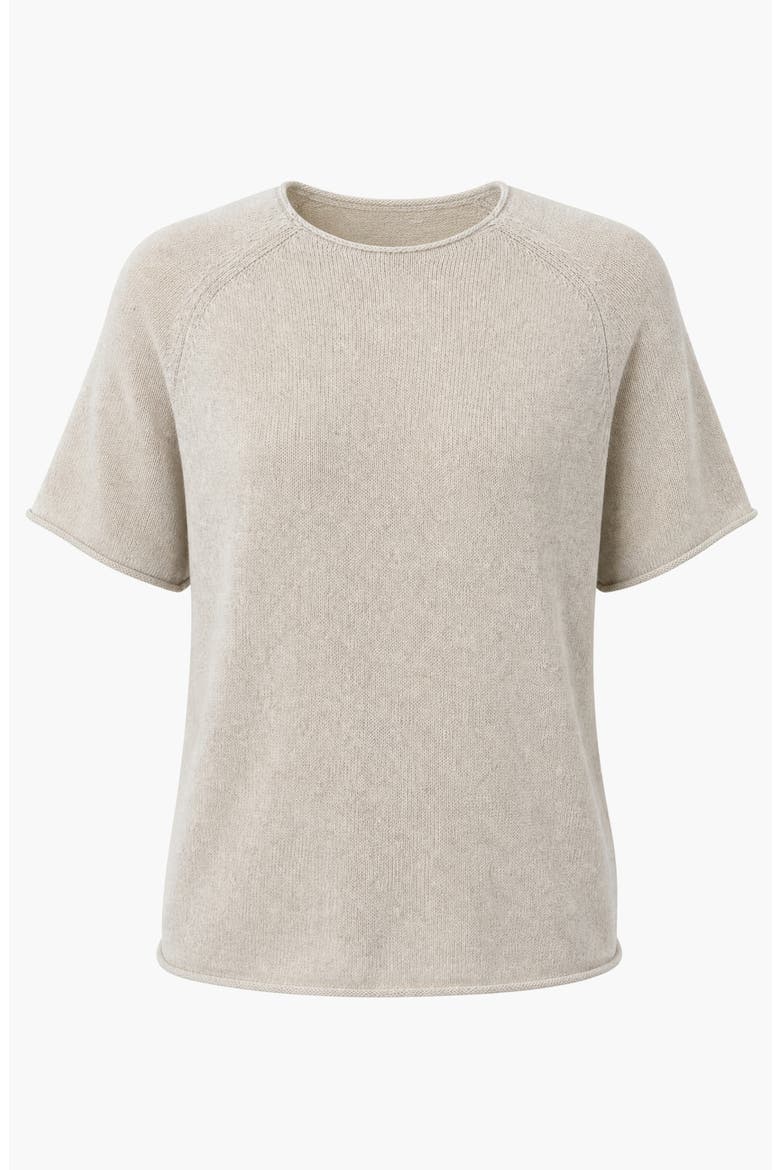 Short Sleeve Raglan Knit Sweater, Alternate, color, Beige