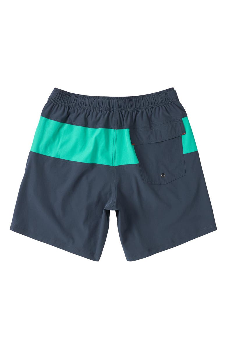 SAXX Oh Buoy 2N1 5-Inch Volley Swim Trunks, Alternate, color, India Ink/ Peacock