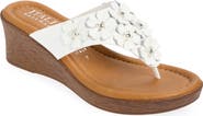 ITALIAN SHOEMAKERS Brynne Floral Wedge Sandal