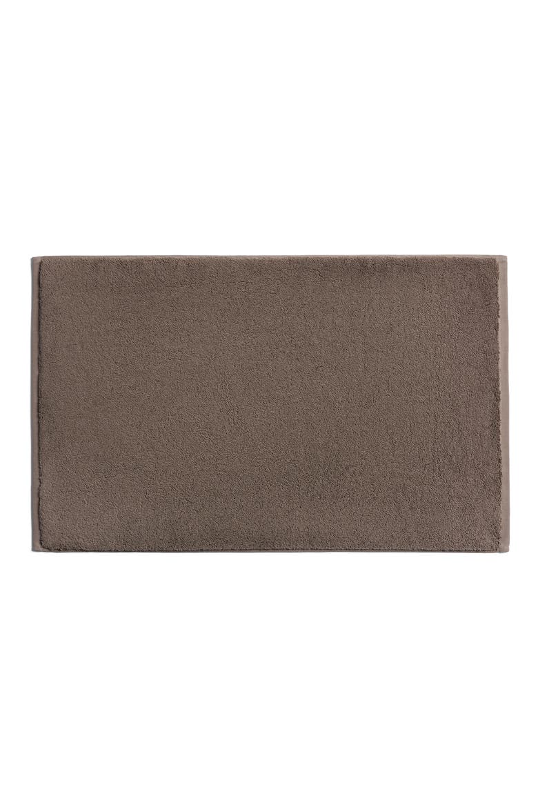 Plush Organic Cotton Bath Mat, Main, color, WARM GREY