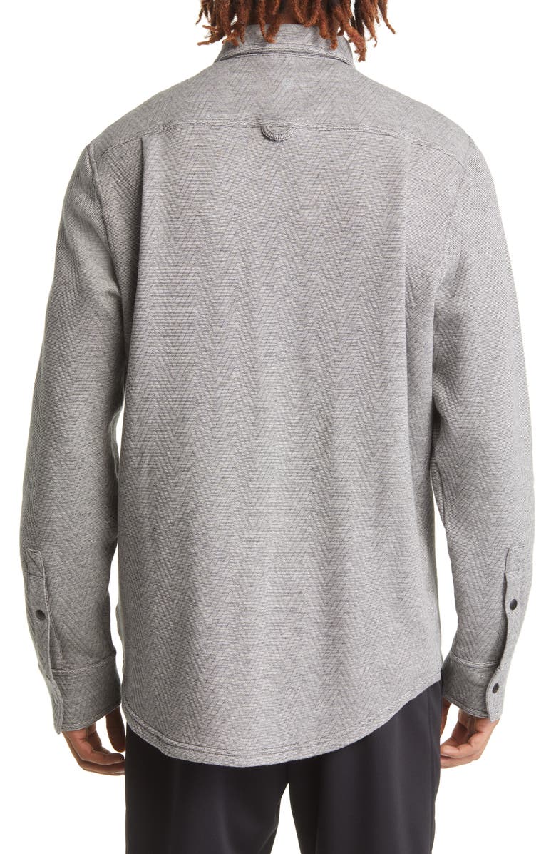 Zella Commuter Herringbone Shirt Jacket, Alternate, color, 