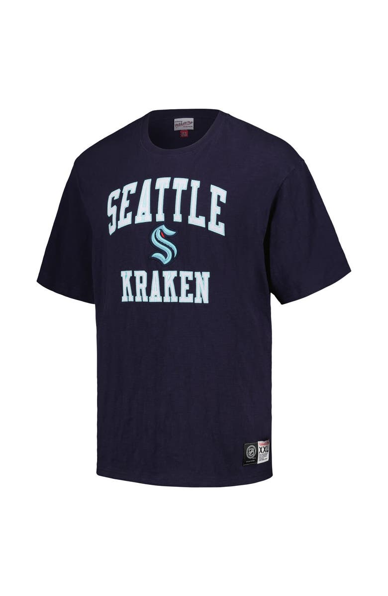 Mitchell & Ness Men's Mitchell & Ness Deep Sea Blue Seattle Kraken Legendary Slub T-Shirt, Alternate, color, Navy