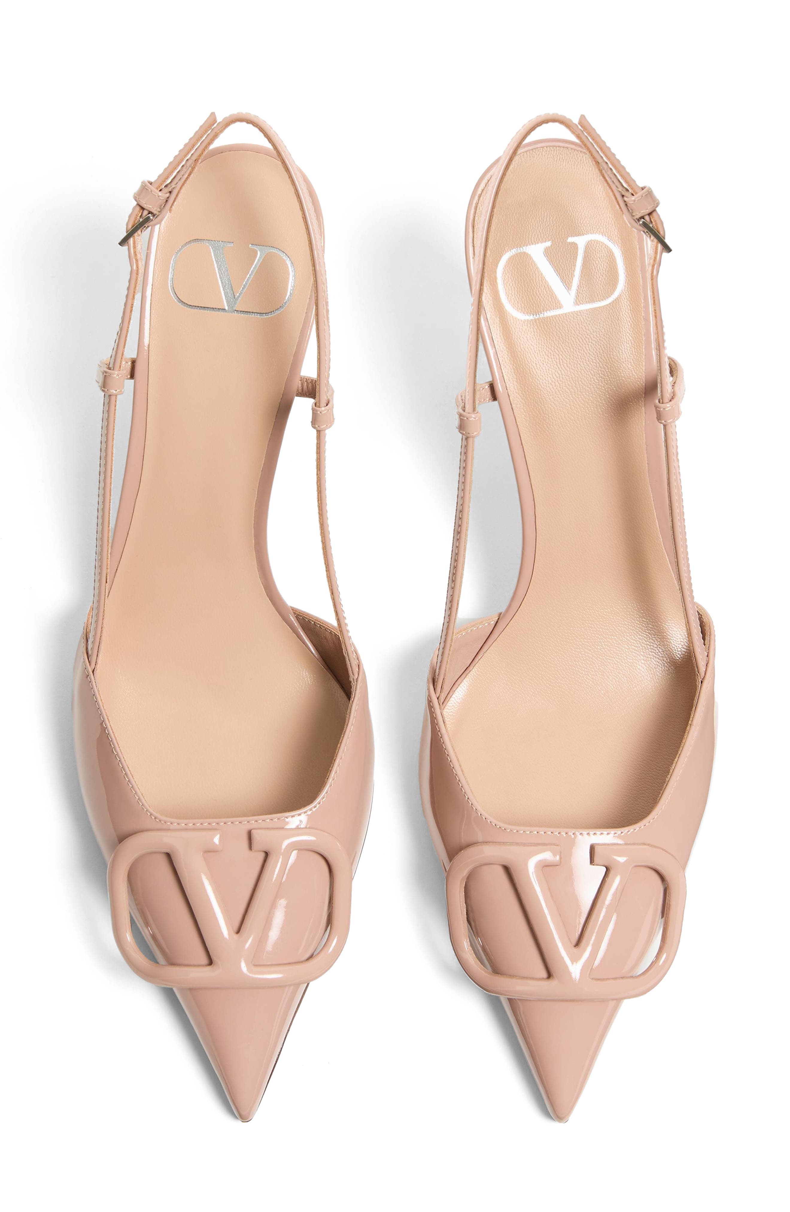 VLOGO Pointed Toe Slingback Pump, Alternate, color, DUSTY ROSE