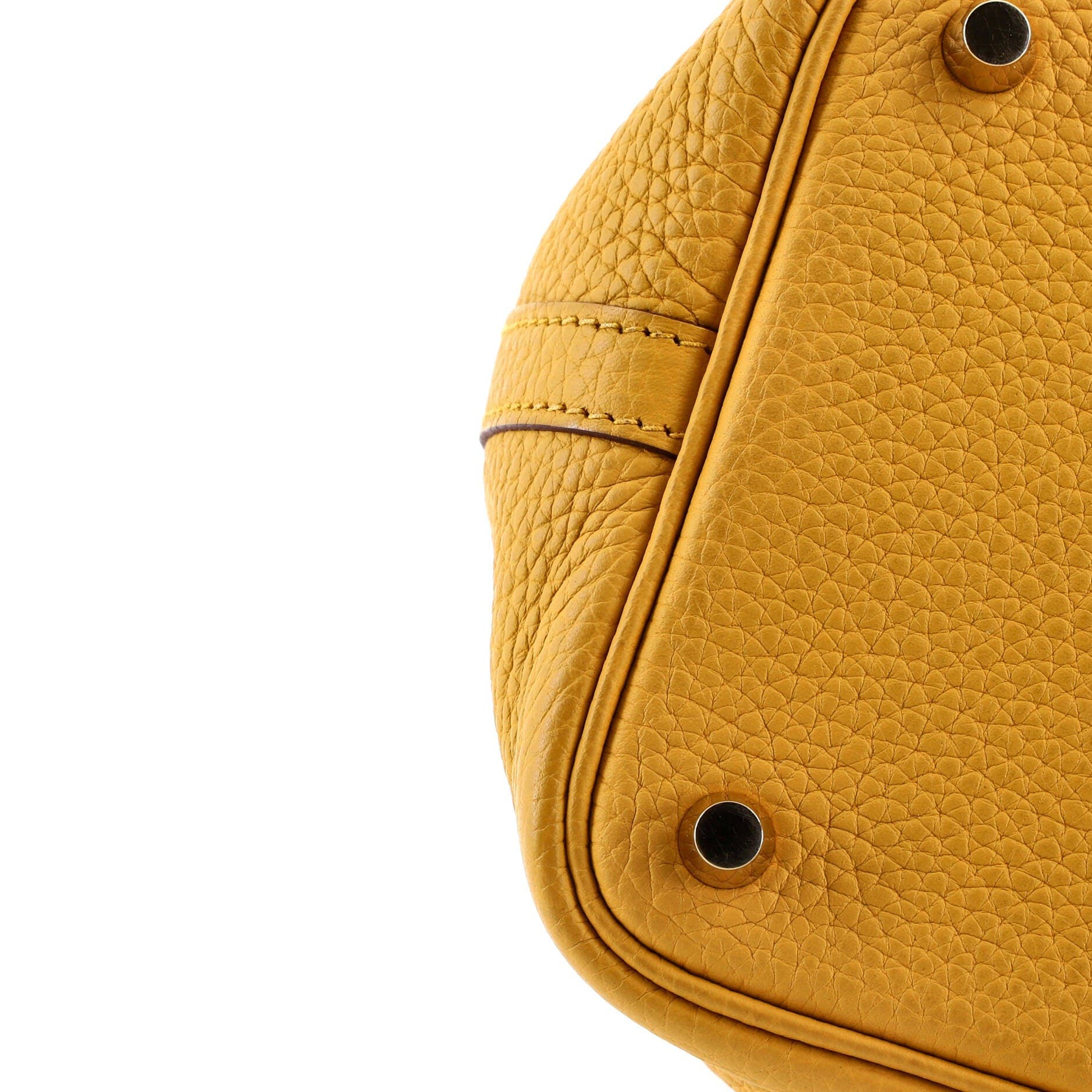 Pre-Owned Hermes Picotin Lock Bag Clemence PM, Alternate, color, Jaune Ambre