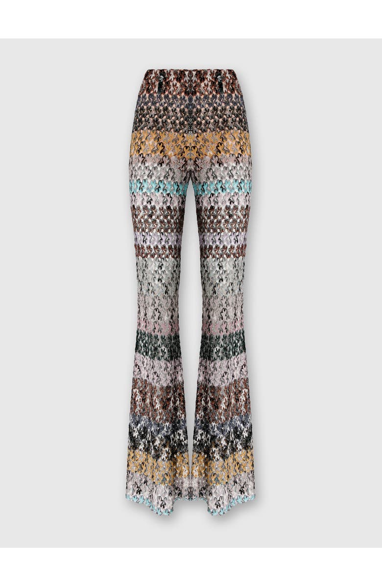 Missoni Flare Pants In Embroidered Lace, Main, color, Multicoloured