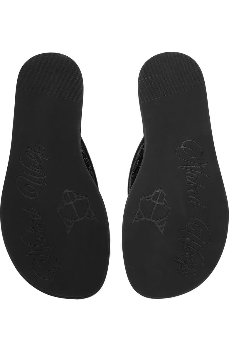 Naked Wolfe Grenada Leather Sandal, Alternate, color, Black