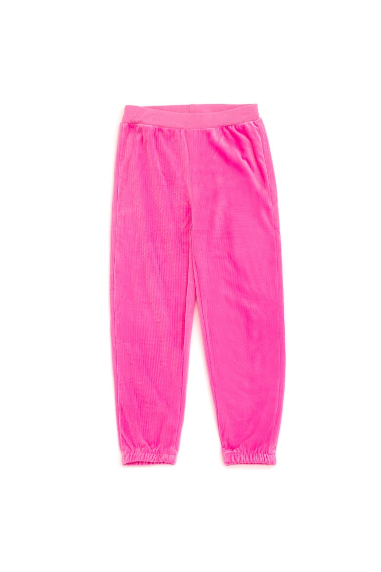 Velour Sweatshirt & Pants Set, Alternate, color, Pink