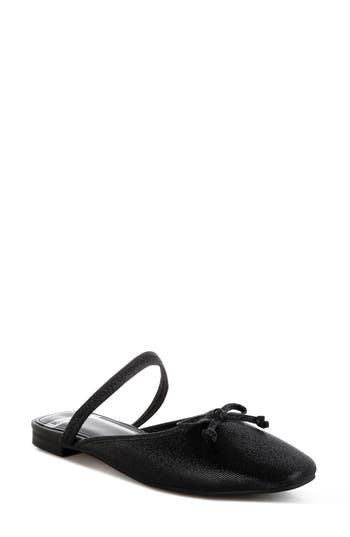 Rag & Co Women's Opalia Glitter Ballet Mules In Black In Black