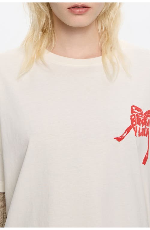 Bimba Y Lola Tie T-shirt In White