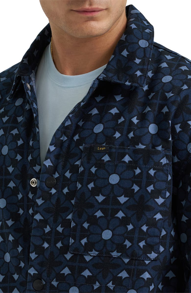 Lee Floral Print Denim Jacket, Alternate, color, 