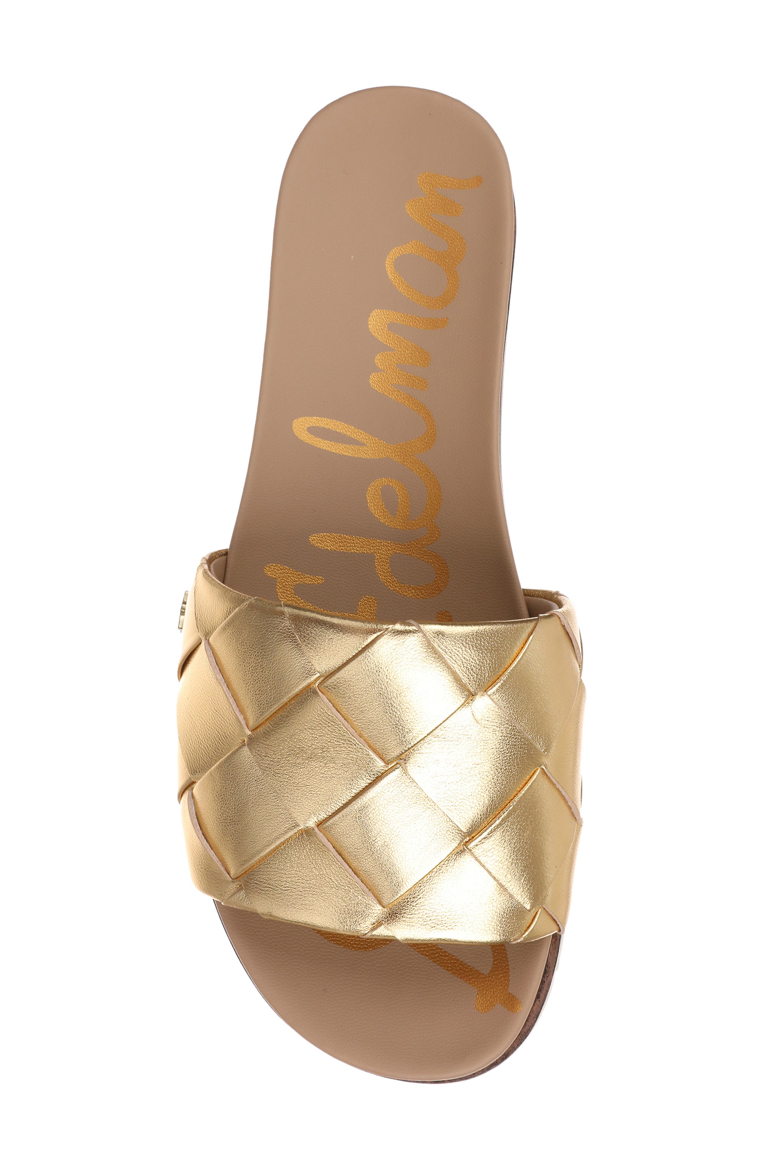 Sam Edelman Adaley Slide Sandal, Alternate, color, Dark Gold