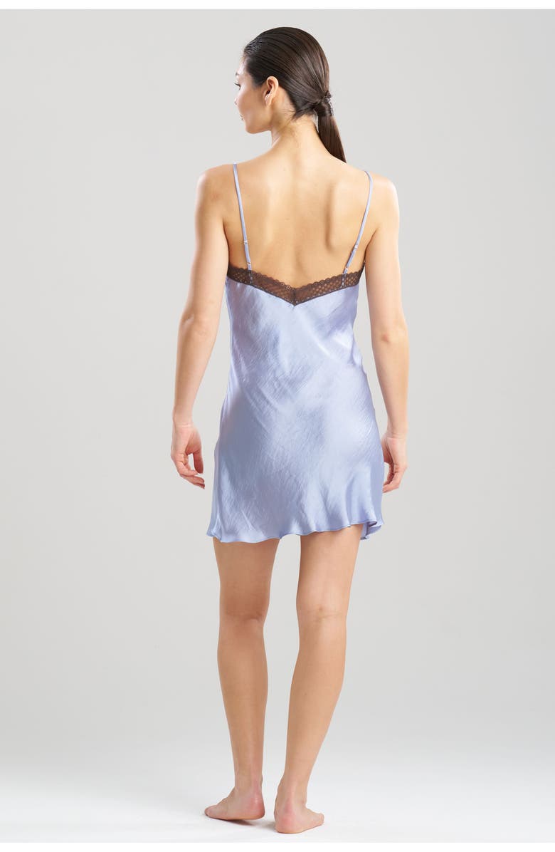 Natori Ashley Icon Chemise w/ Lace, Alternate, color, French Blue