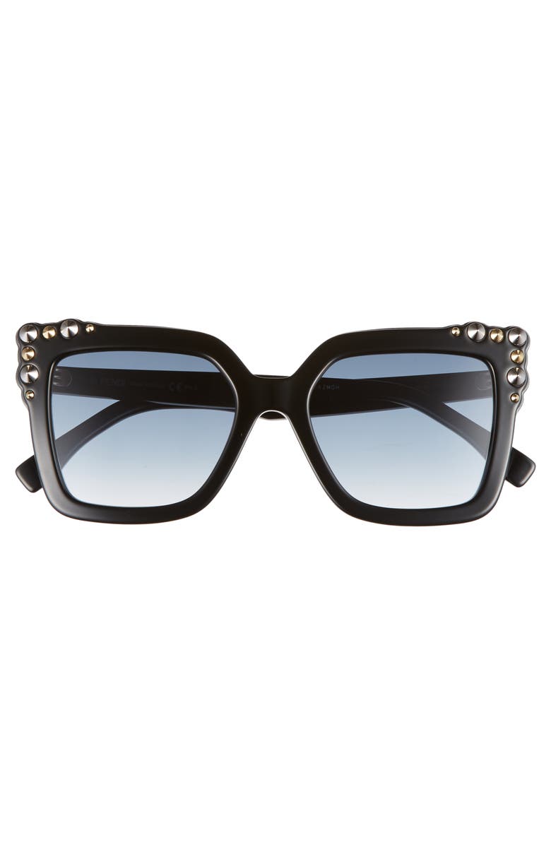Fendi 52mm Gradient Cat Eye Sunglasses, Alternate, color,