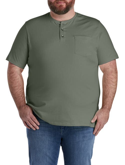 Harbor Bay By Dxl Slub Henley Shirt