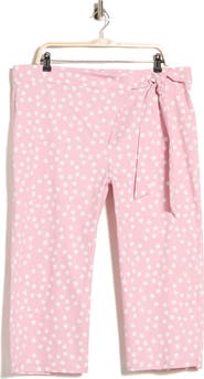 Renee C Sash Waist Capri Pants
