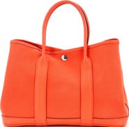 Pre-Owned Hermes Garden Party Tote Toile and Leather 30