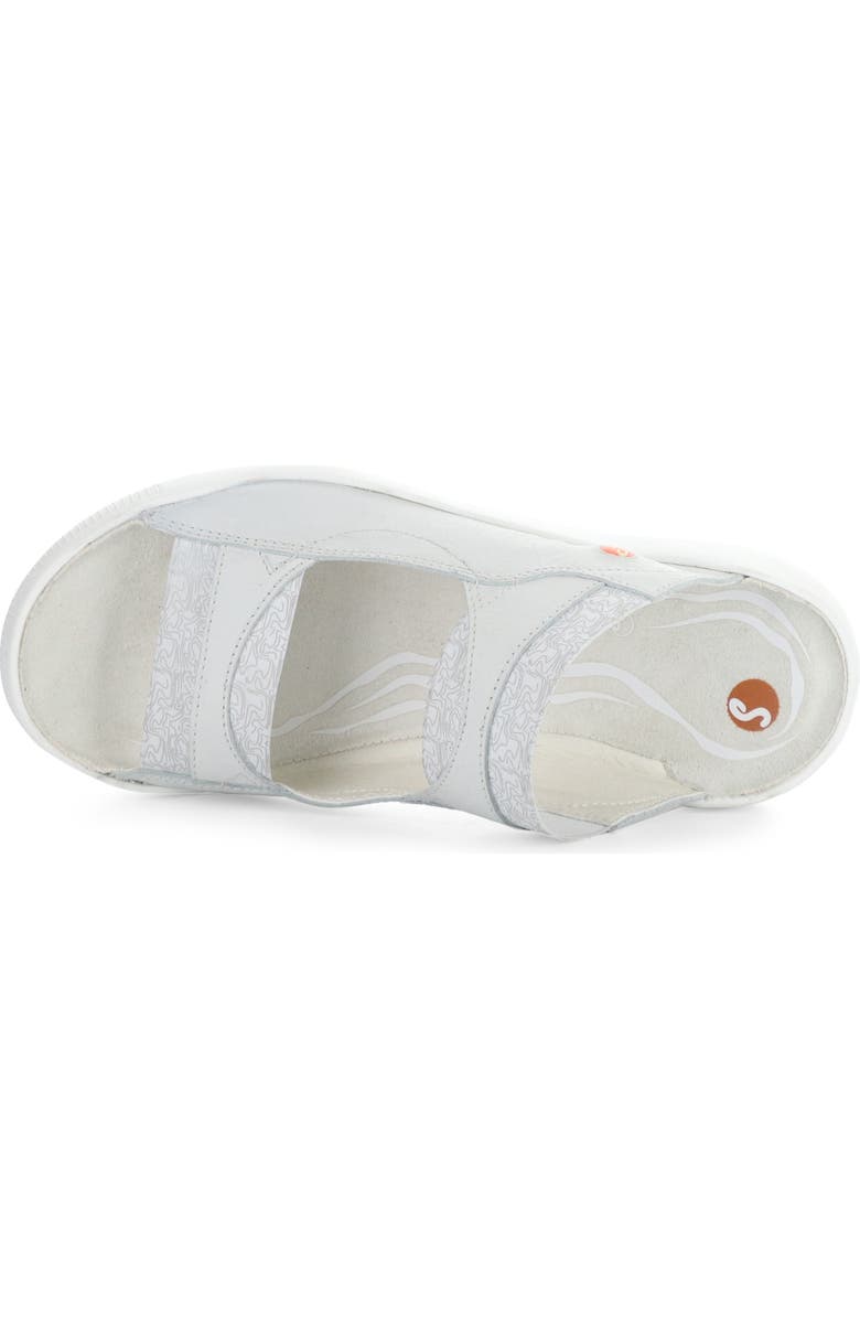 Fly London Welm Sport Sandal, Alternate, color, White Smooth Leather