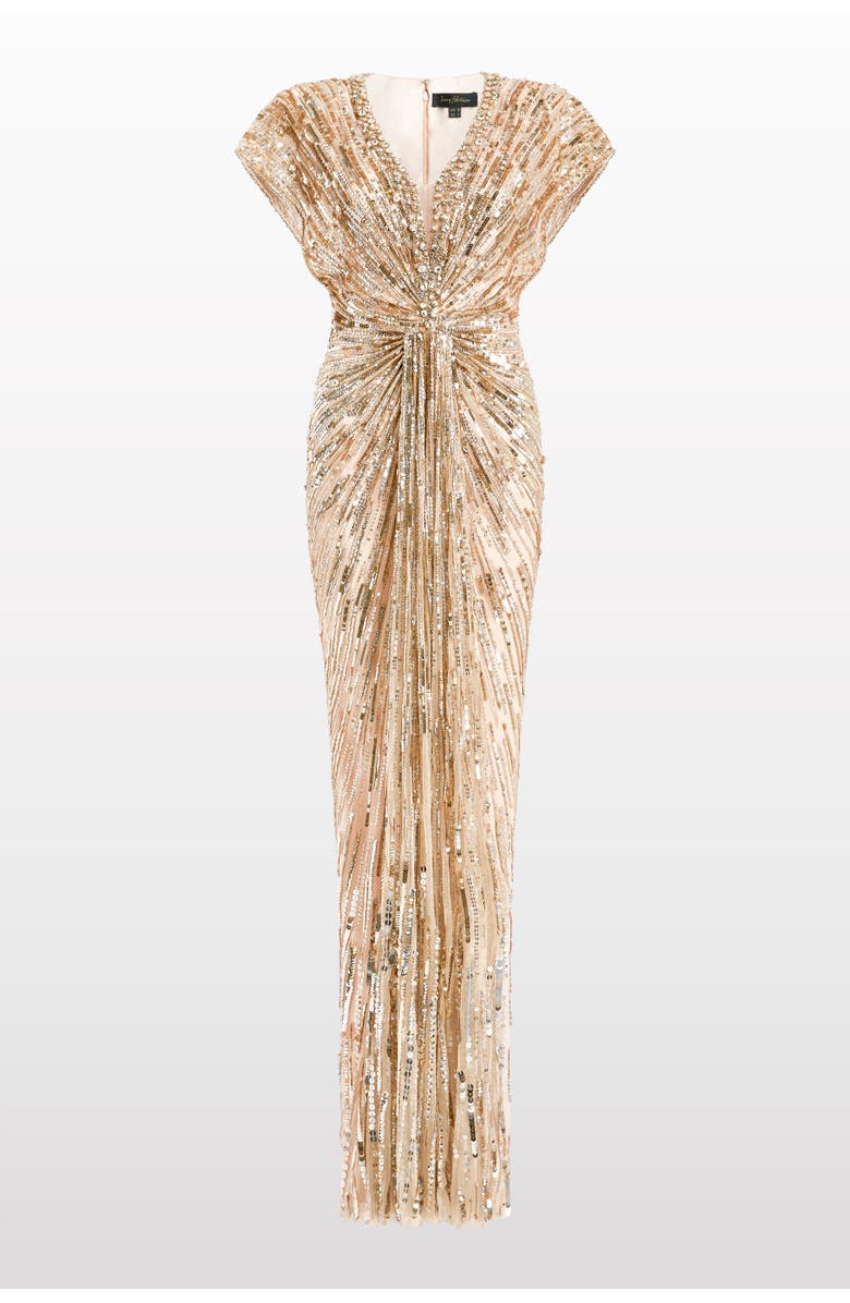 Jenny Packham Lacie Maxi Dress, Main, color, Morganite