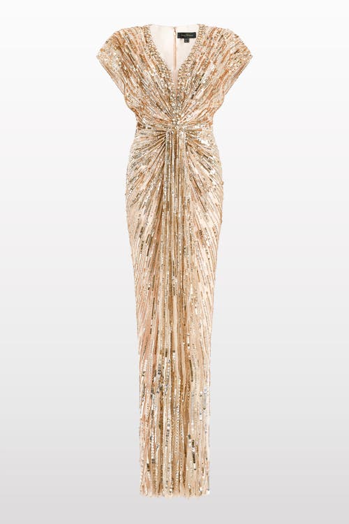 Jenny Packham Lacie Maxi Dress In Neutral