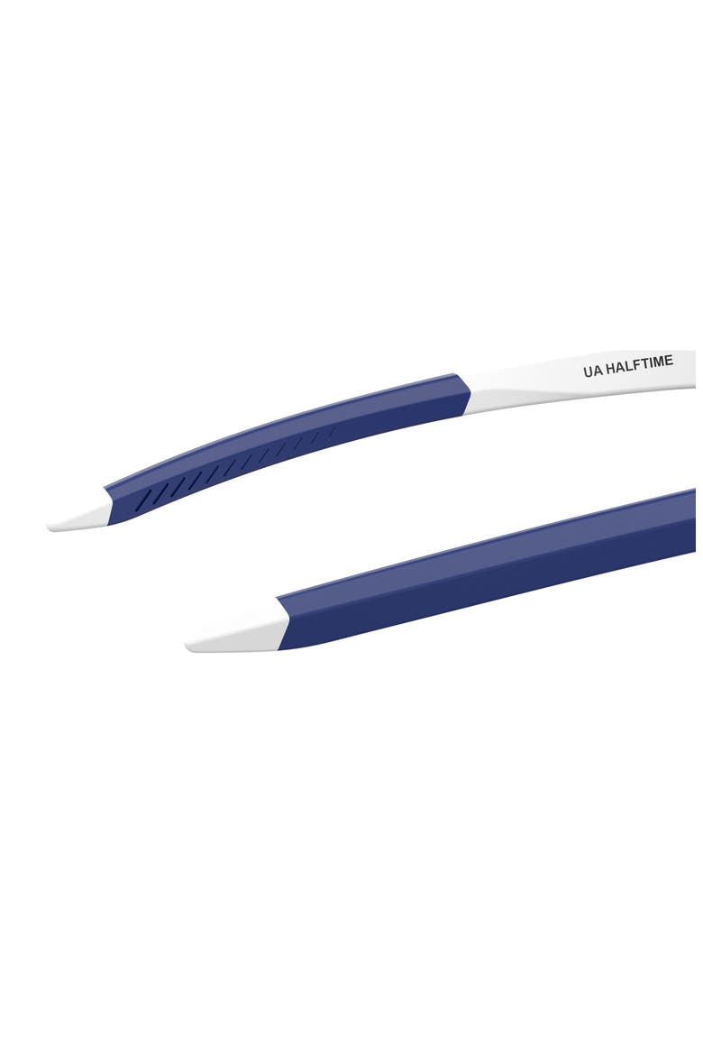 Halftime 99mm Shield Sport Sunglasses, Alternate, color, MATTE WHITE BLUE