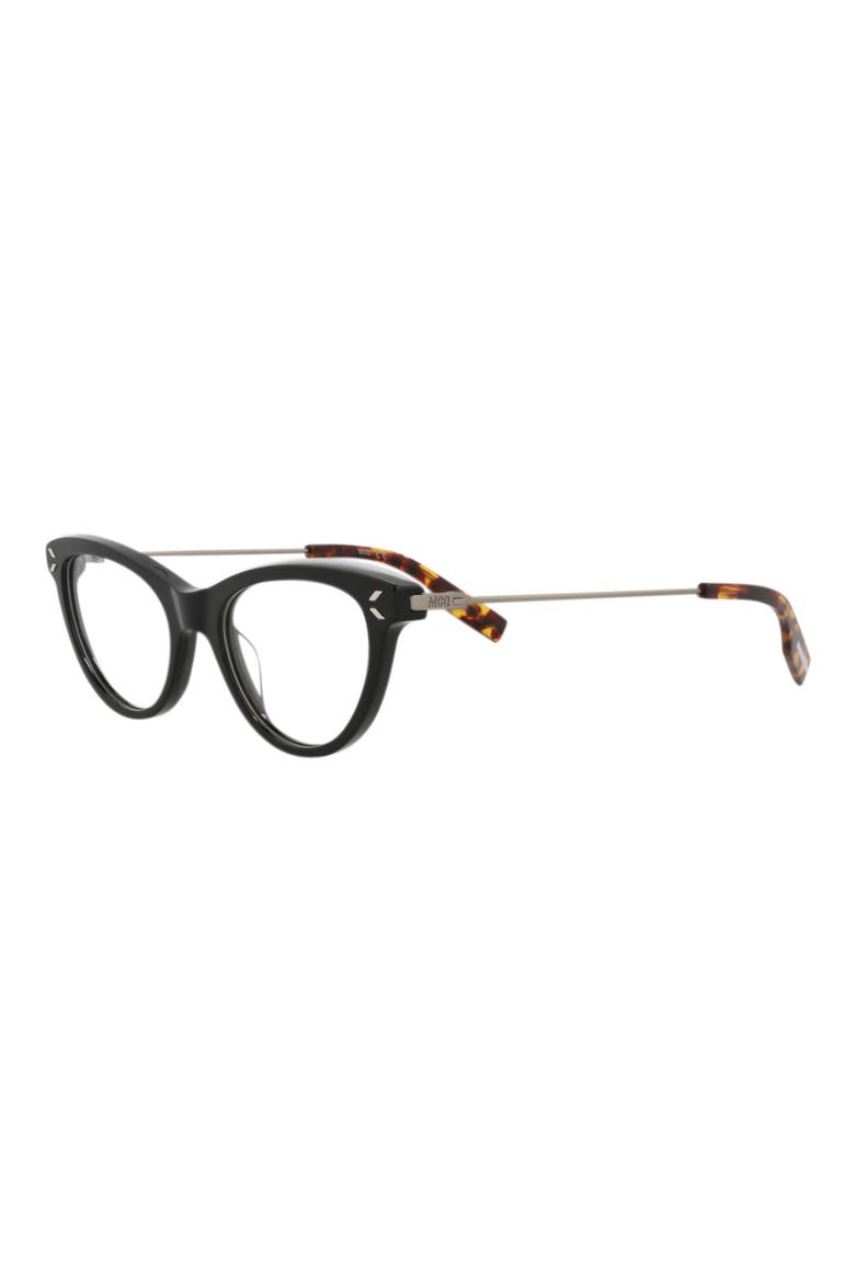46mm Cat Eye Optical Glasses, Alternate, color, BLACK RUTHENIUM TRANSPARENT