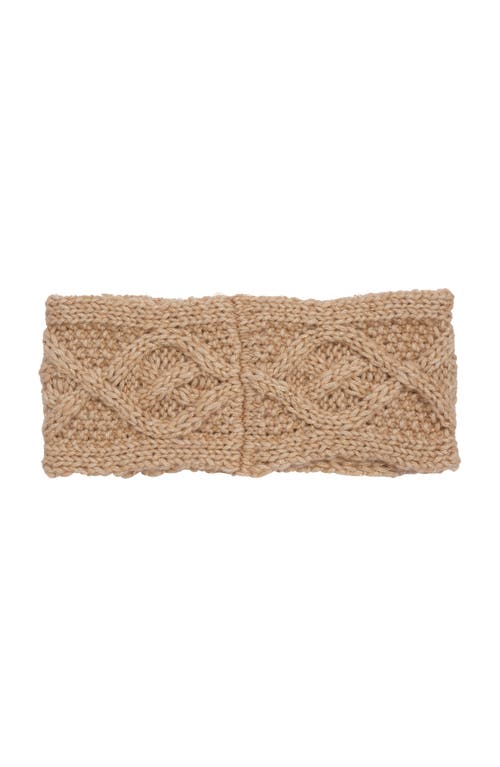 Lauren Ralplh Lauren Large Cable Headband In Brown