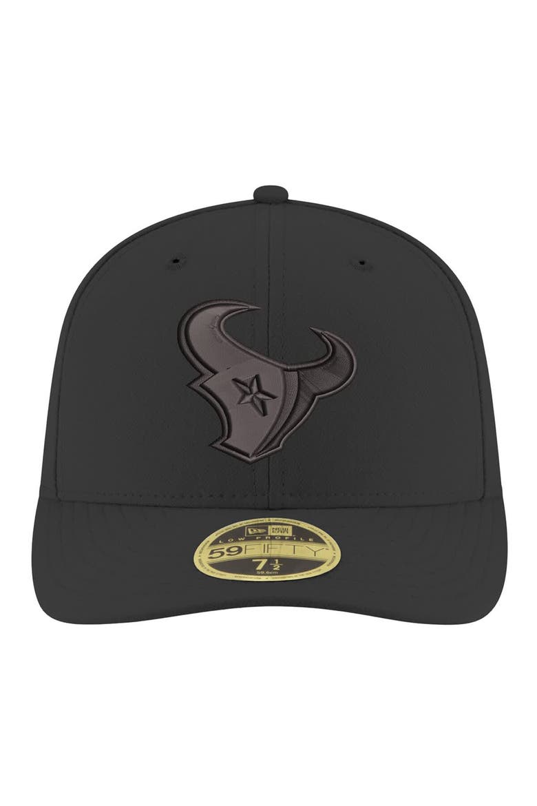 Men's New Era  Black Houston Texans 59Fifty II Low Profile Fitted Hat, Alternate, color, Black