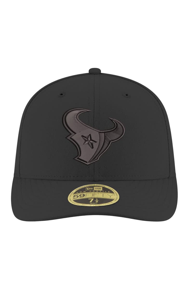 New Era Men's New Era  Black Houston Texans 59Fifty II Low Profile Fitted Hat, Alternate, color, Black