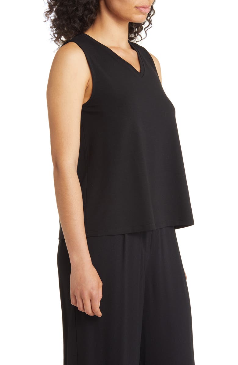 Eileen Fisher Women's V-Neck Stretch Jersey Tank, Alternate, color, 