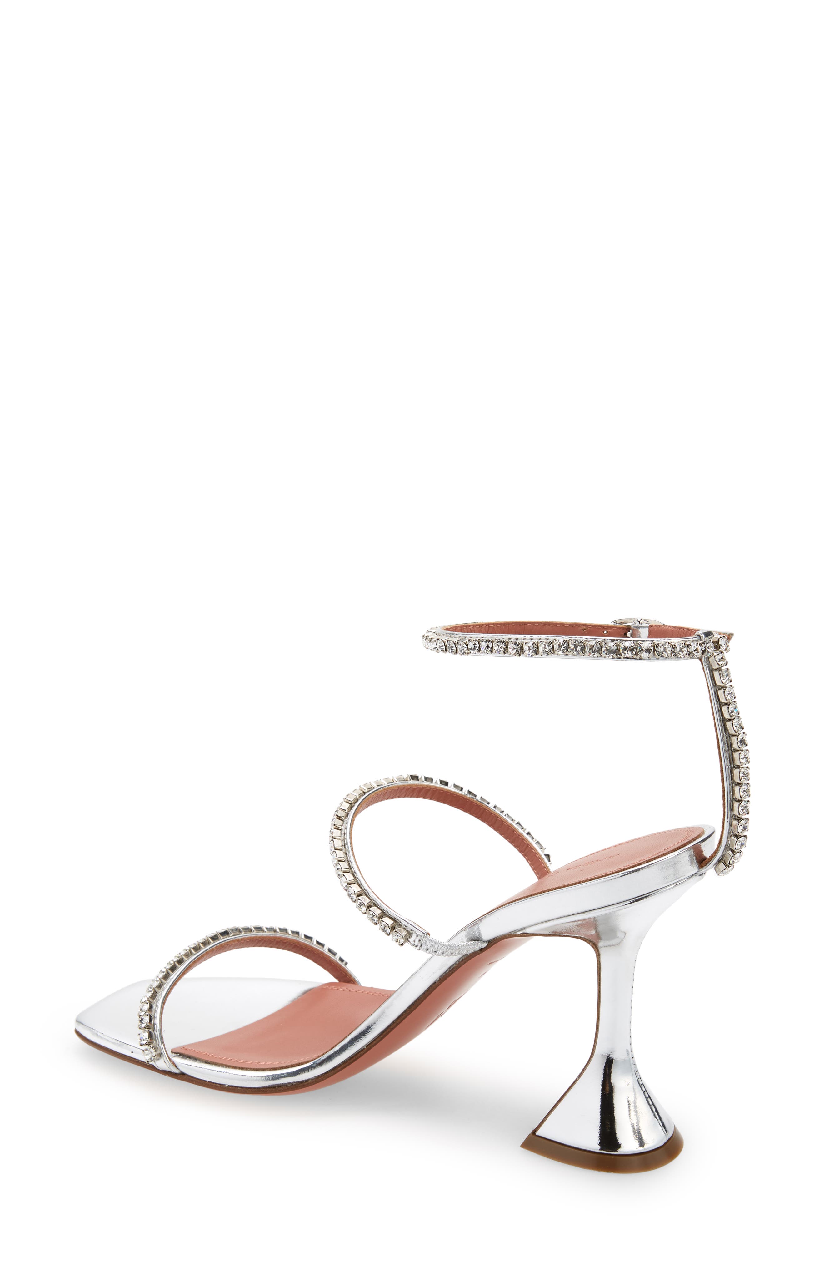 Amina Muaddi Gilda Crystal Strappy Sandal, Alternate, color, 