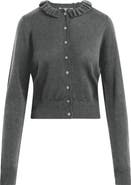 Favorite Daughter The Meet the Parents Ruffle Neck Wool Cardigan