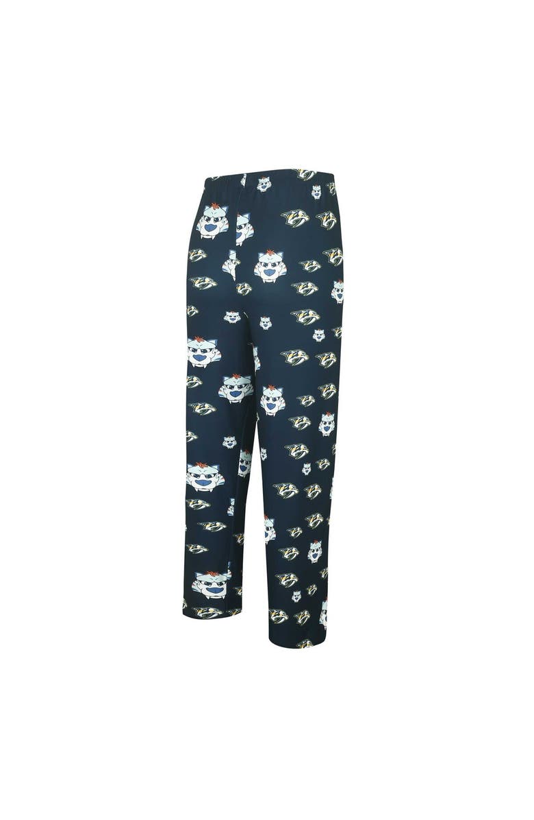 CONCEPTS SPORT Men's Concepts Sport Navy Nashville Predators Gauge Allover Print Knit Sleep Pants, Alternate, color, Navy
