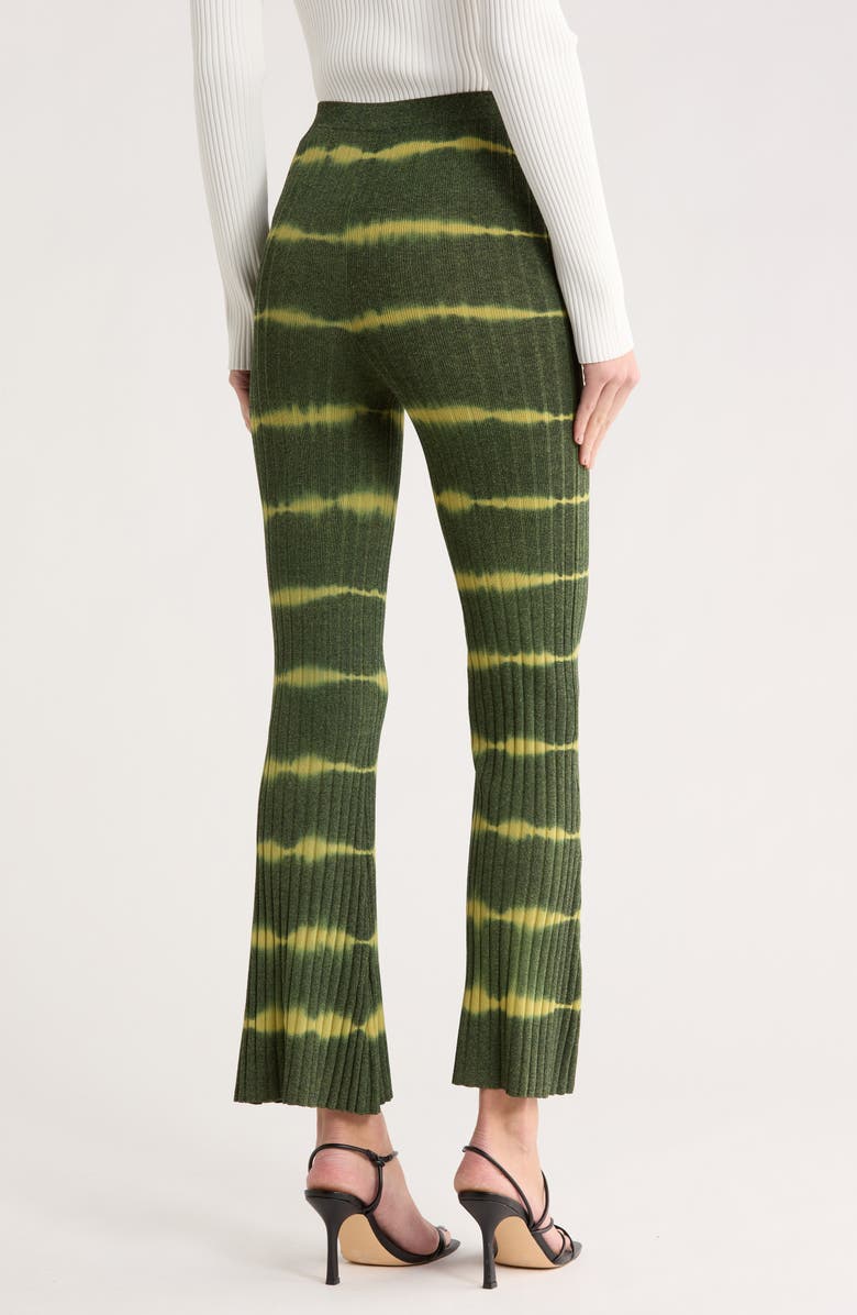 SANDRO Prosper High Waist Flare Pants, Alternate, color, Vert Bouteille