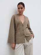 Pretty Lavish Autumn Chunky Cuff Knit Cardigan