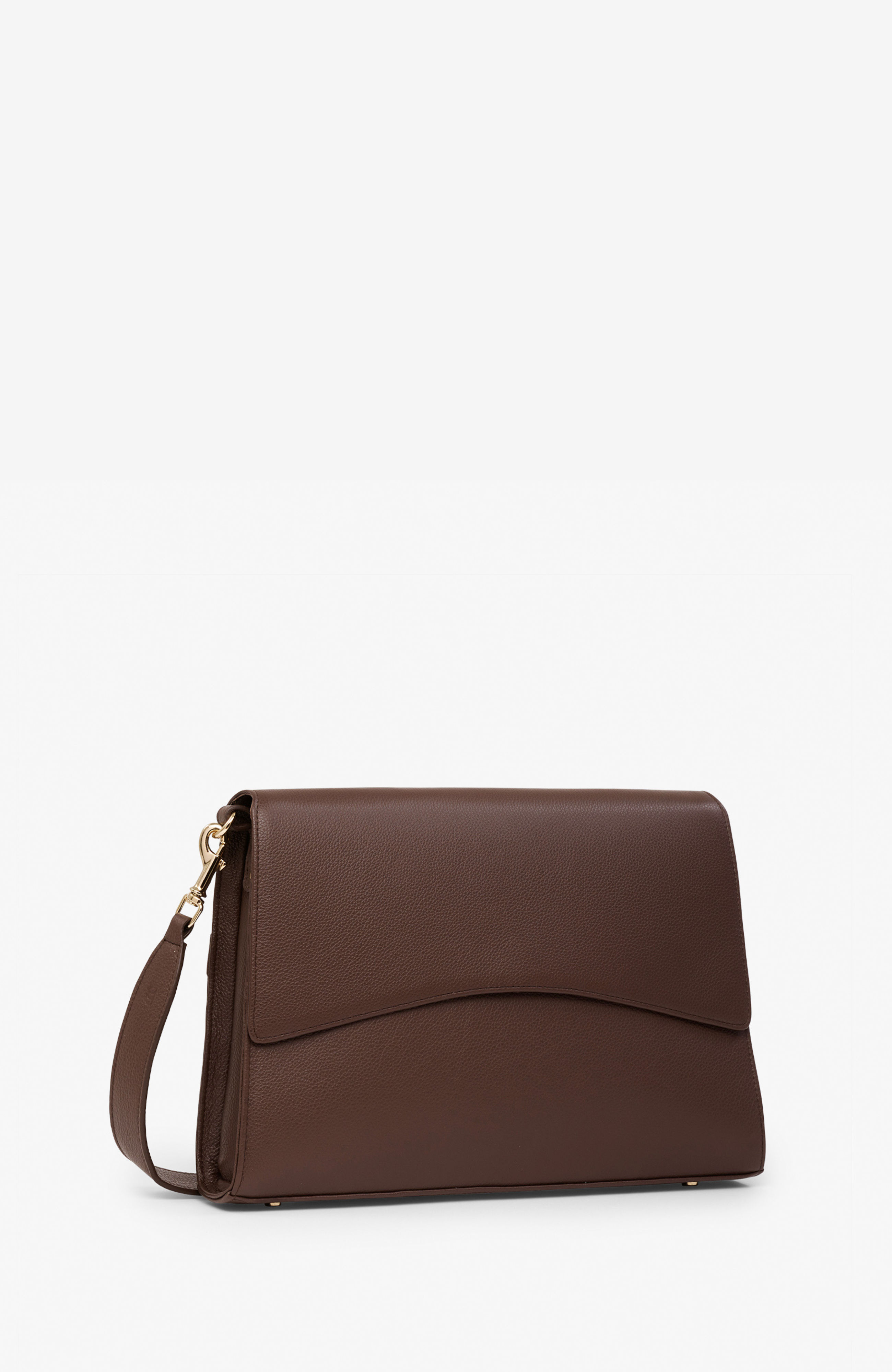 BY BANOO Classic Slim Briefcase, Alternate, color, Mocha/Gold