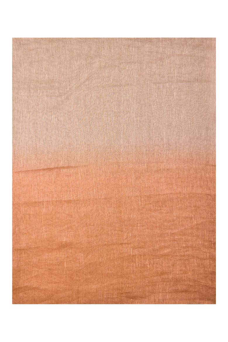 Two-Tone Linen Scarf, Alternate, color, TAUPE